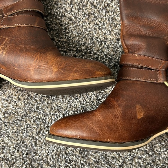 CAT by Caterpillar women’s brown leather riding boots size 6.5 - Picture 12 of 13